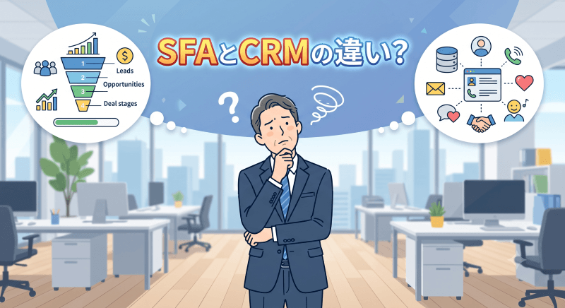 SFAとCRMの違いとは？