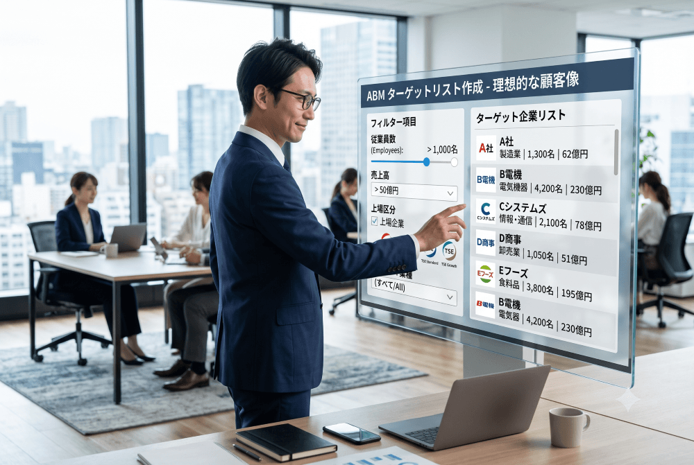 ABMのターゲットリスト作成も効率化